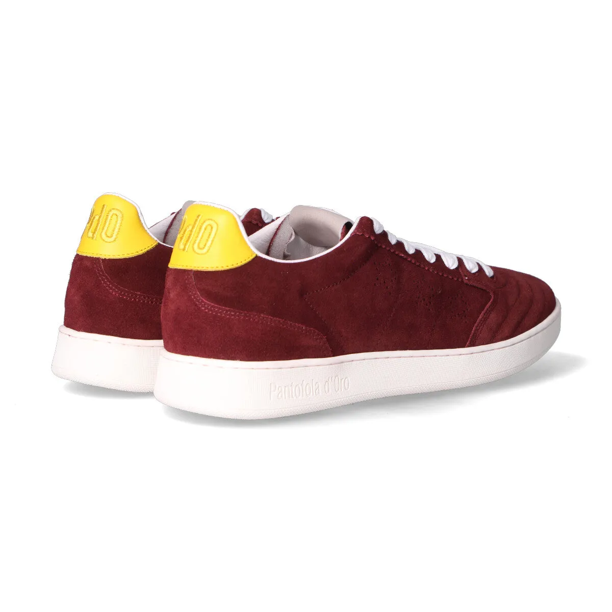 Pantofola d'oro sneakers Wembley in pelle bordeaux