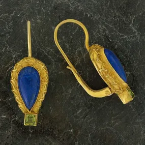 Penelope Pureheart Lapis and Peridot Earrings