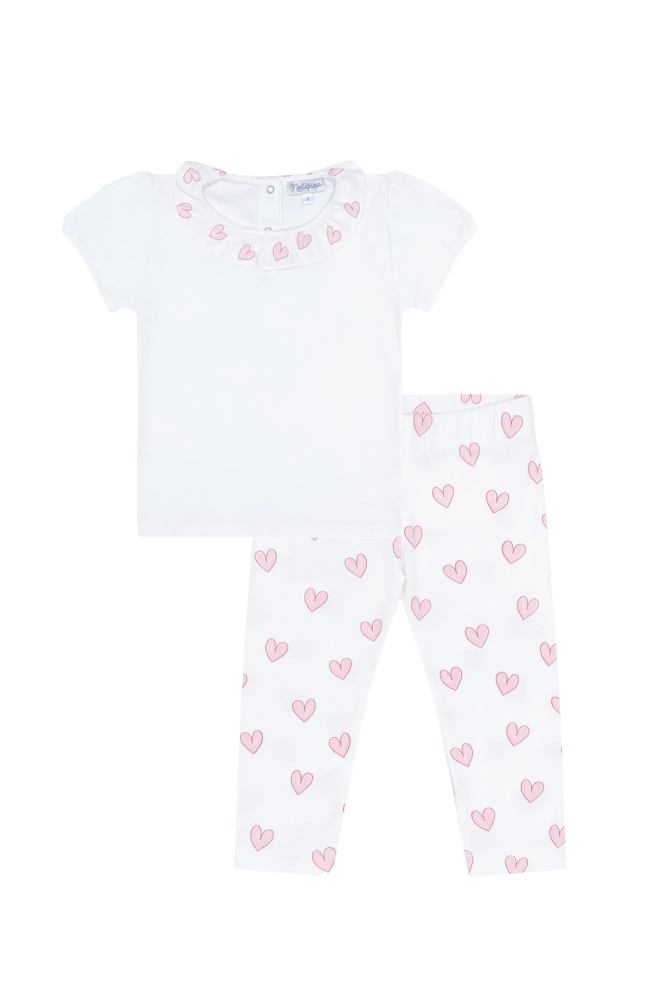 Pink Heart Tee-Leggings Set