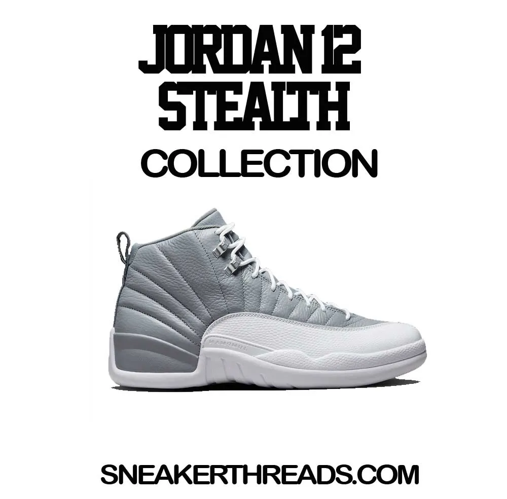 Retro 12 Stealth Shirt - ST Drip - Silver