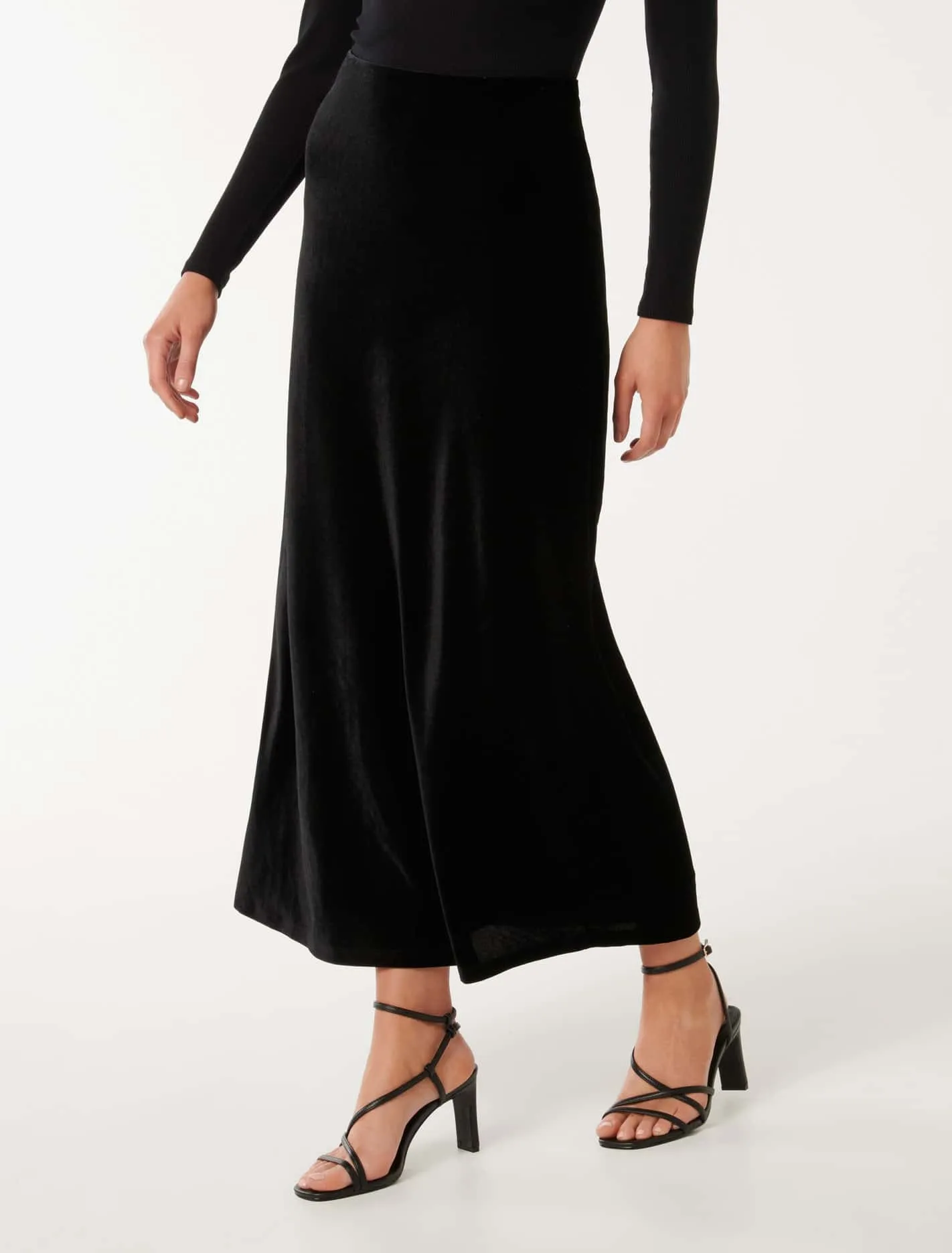 Sally Velvet Maxi Skirt