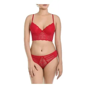 Sexy Longline Bra Panty Set