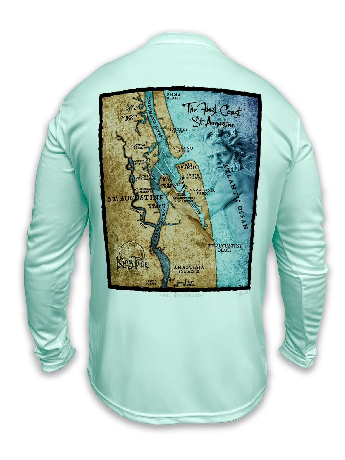 St. Augustine, FL / King Tide Classic Chart Shirt