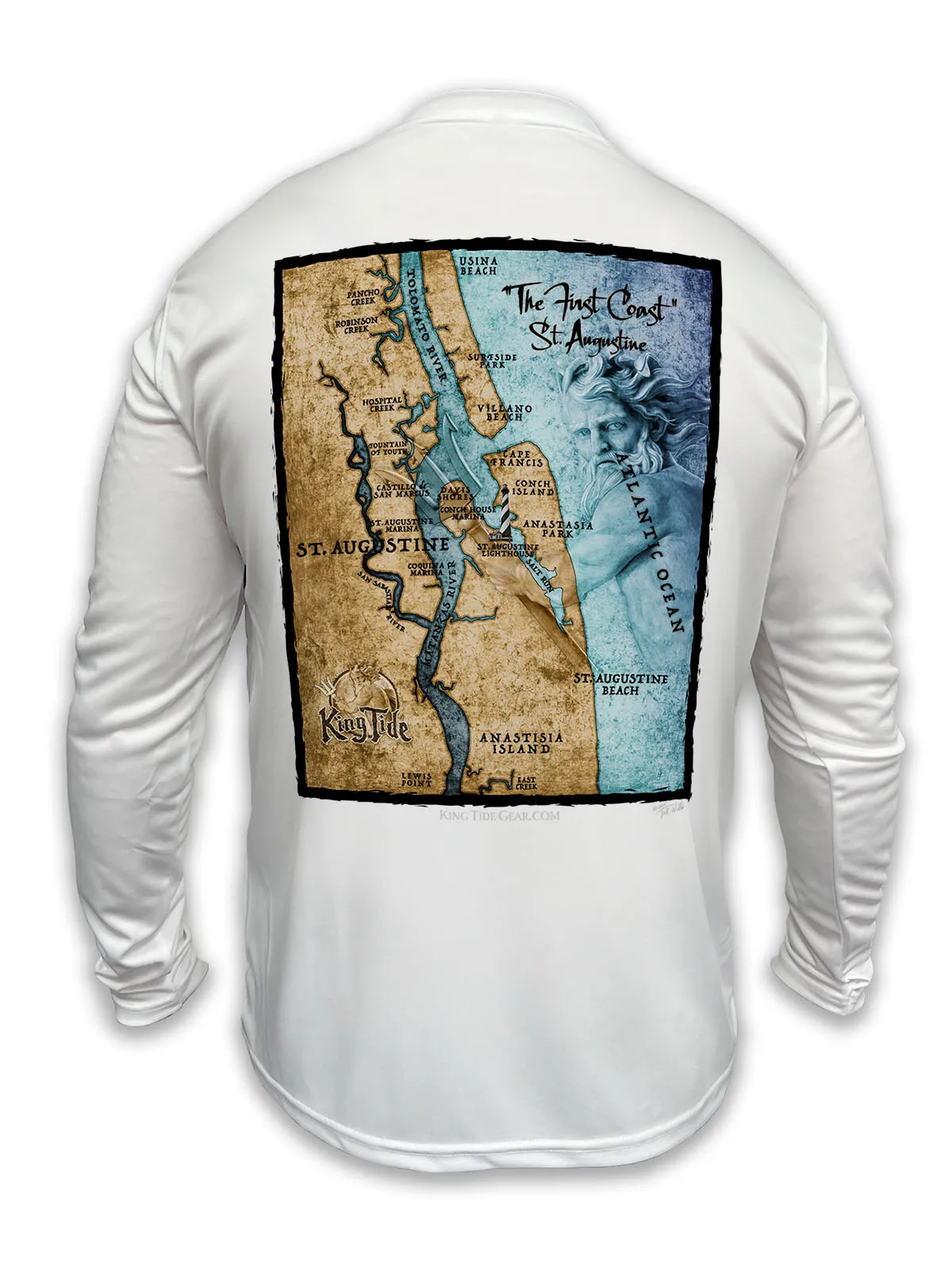 St. Augustine, FL / King Tide Classic Chart Shirt