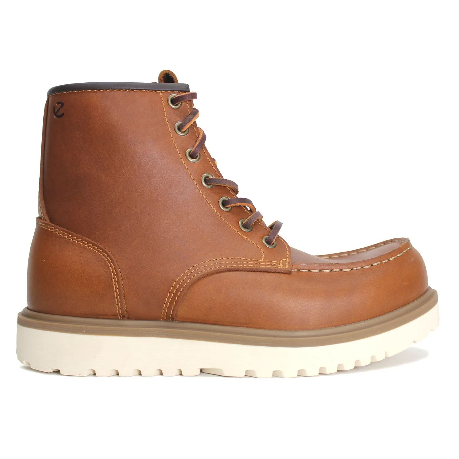 Staker Full Grain Leather Men's Ankle Moc Toe Boots