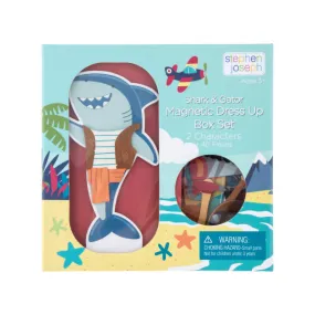 stephen joseph magnetic dress-up doll - shark & gator