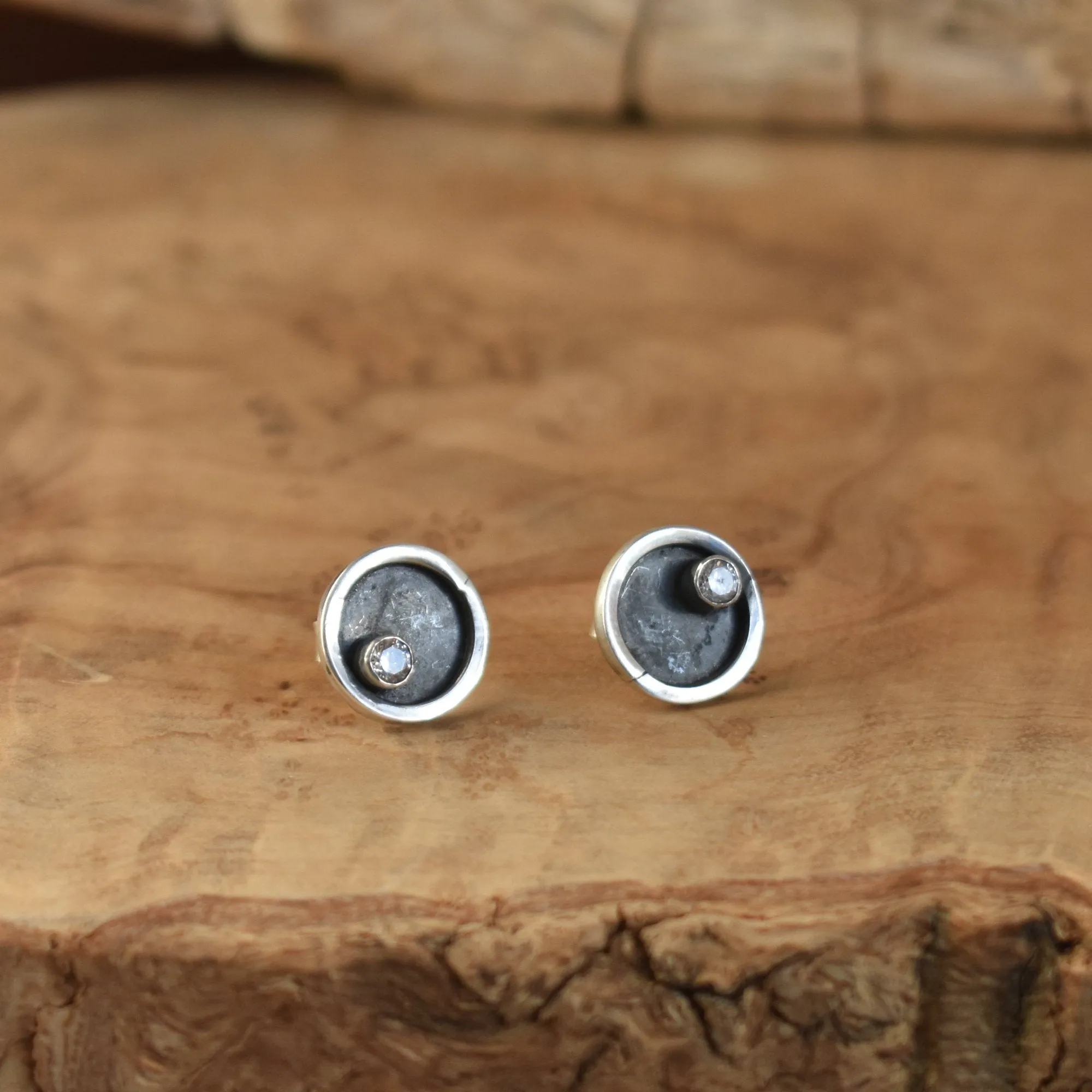 Sterling Silver Posts - Choose Your Gemstone - Amethyst Posts - CZ Studs - Citrine Posts, Rhodolite Garnet Studs