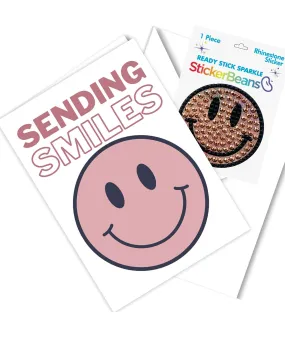 Sticker Beans Sending Smiles Card With Sticker