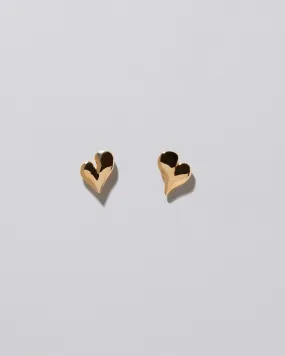 Thousand & One Night Heart Stud Earrings - Large