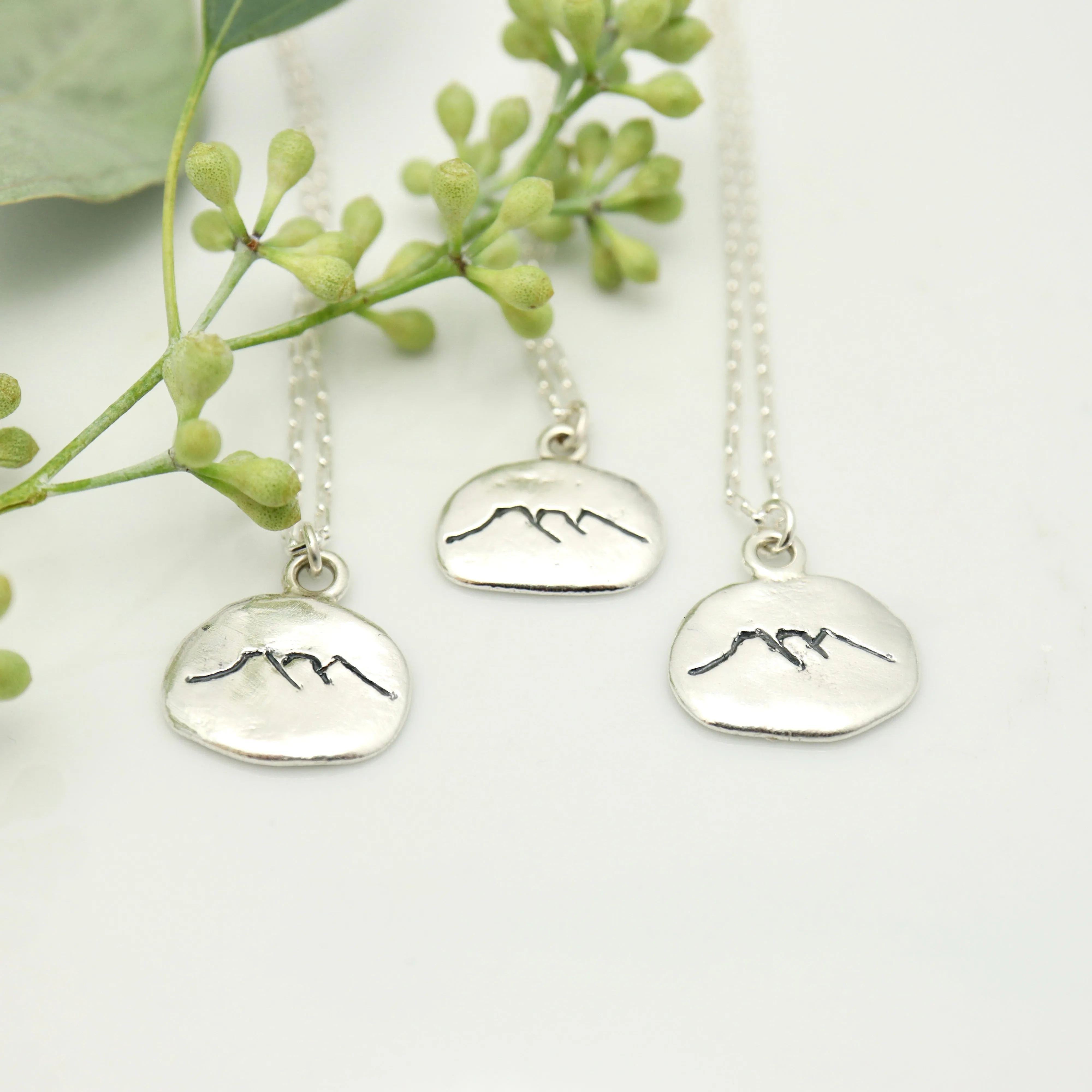 Three Sisters Mountains Necklace