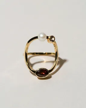 Trilogy Ring - Garnet