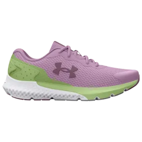 Under Armour Fresh Orchid/Lumos Lime/Misty Purple Charged Rogue 3 Youth Sneaker