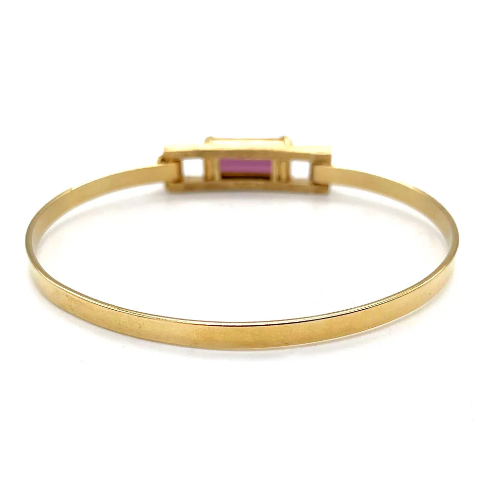 【USA輸入】ヴィンテージ AVON パープル ストーン バングル/Vintage AVON Purple Stone Bangle