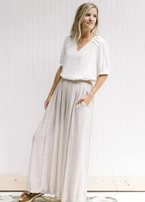 X Champagne Wide Leg Pants