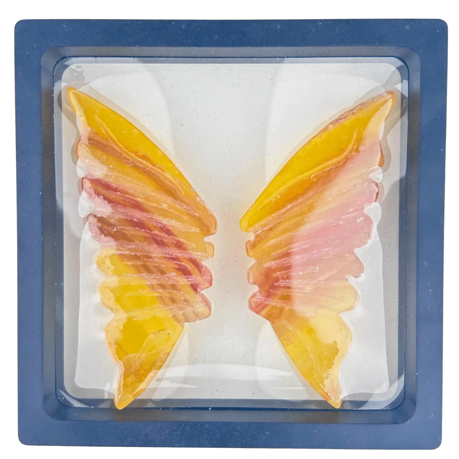 Yellow Fluorite Butterfly Wings #106