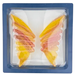 Yellow Fluorite Butterfly Wings #106